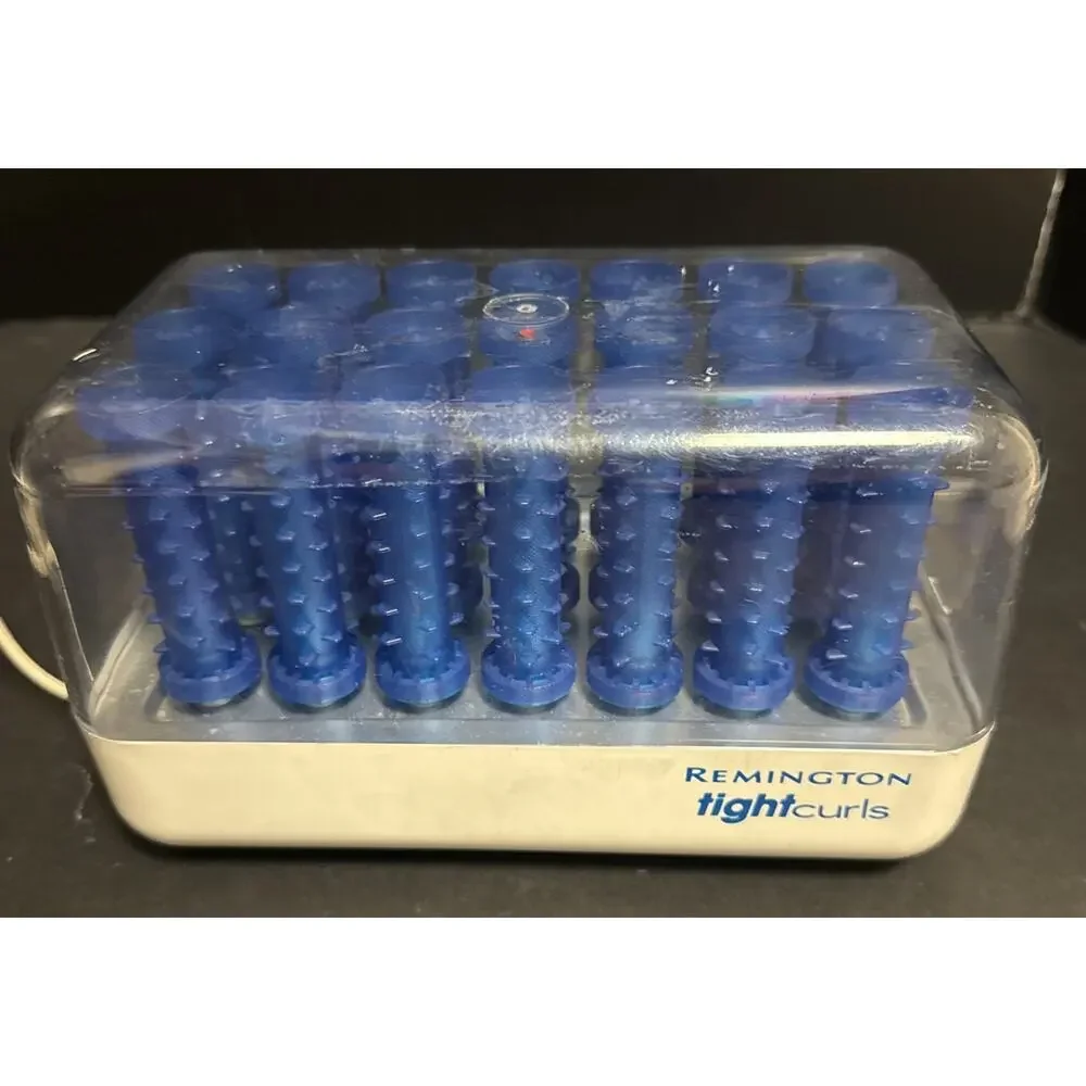 Remington Tight Curls 21 Hot Rollers Curlers H-21SP Wax Core Tested No Clips